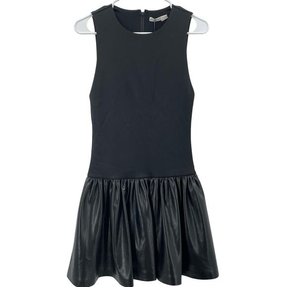 NWT Alice + Olivia Mini Dress, Ella Combo Drop Waist, Sz. 2 Cocktail Dress - Picture 1 of 12